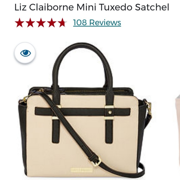 Liz claiborne mini tuxedo satchel Clearance